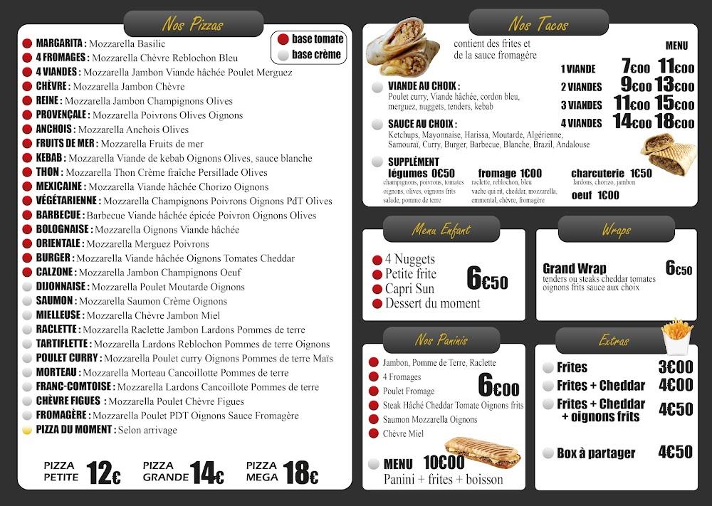 Genlis Pizza - Menu Image 1